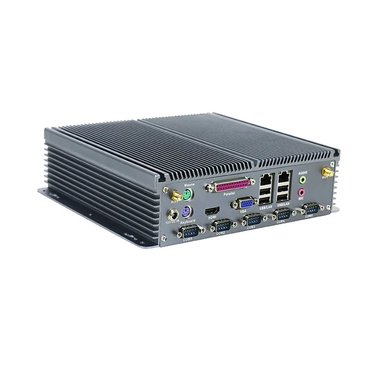 

J1900 Fanless Barebone Embedded Industrial Mini PC With Serial Parallel Port