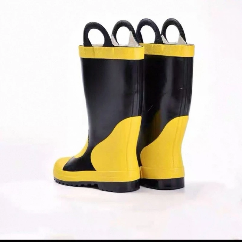 Fire Boots with Test Report - Steel Toe Anti-Puncture Safety Protective Footwear
