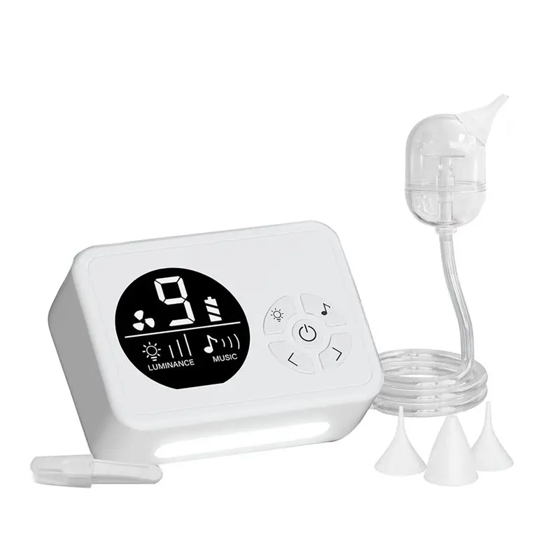 

Nursery Rhyme Soothing Function, Electric Snot Sucker, Nasal Aspirator For Baby, Nose Sucker With 9 Suction Levels
