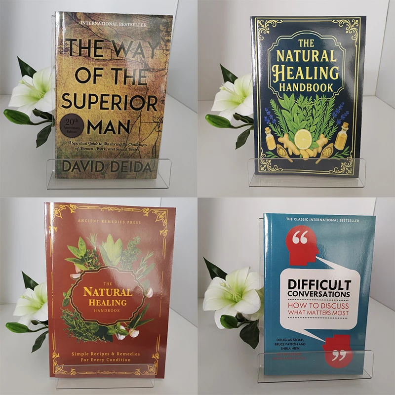 The Natural Healing Handbook&THENATURALHEALINGHANDBOOK&The Way of the Superior Man&Difficult Conversations English Books Livros