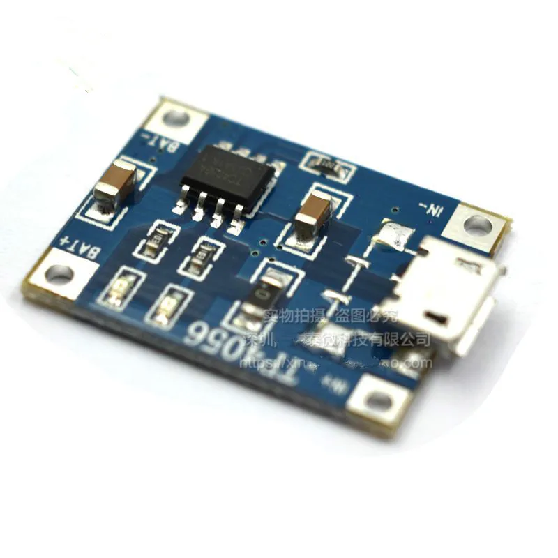 TP4056 1A lithium battery special charging board, charging module, rushing appliance, MICRO interface, microphone USB