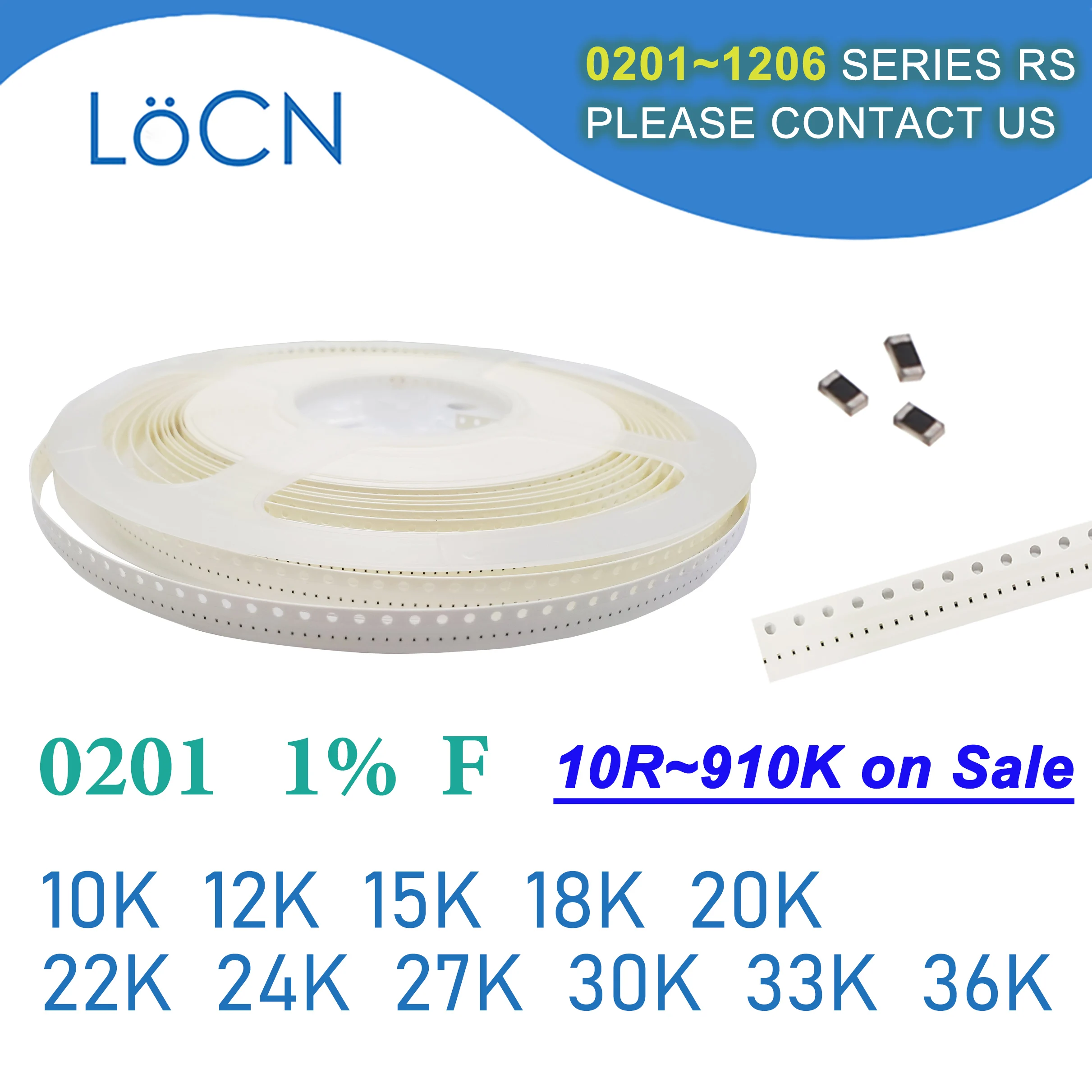 0201 F 1% 15000pcs SMD 10K 12K 15K 18K 20K 22K 24K 27K 30K 33K 36K OHM 칩 저항기 고품질 LoCNService