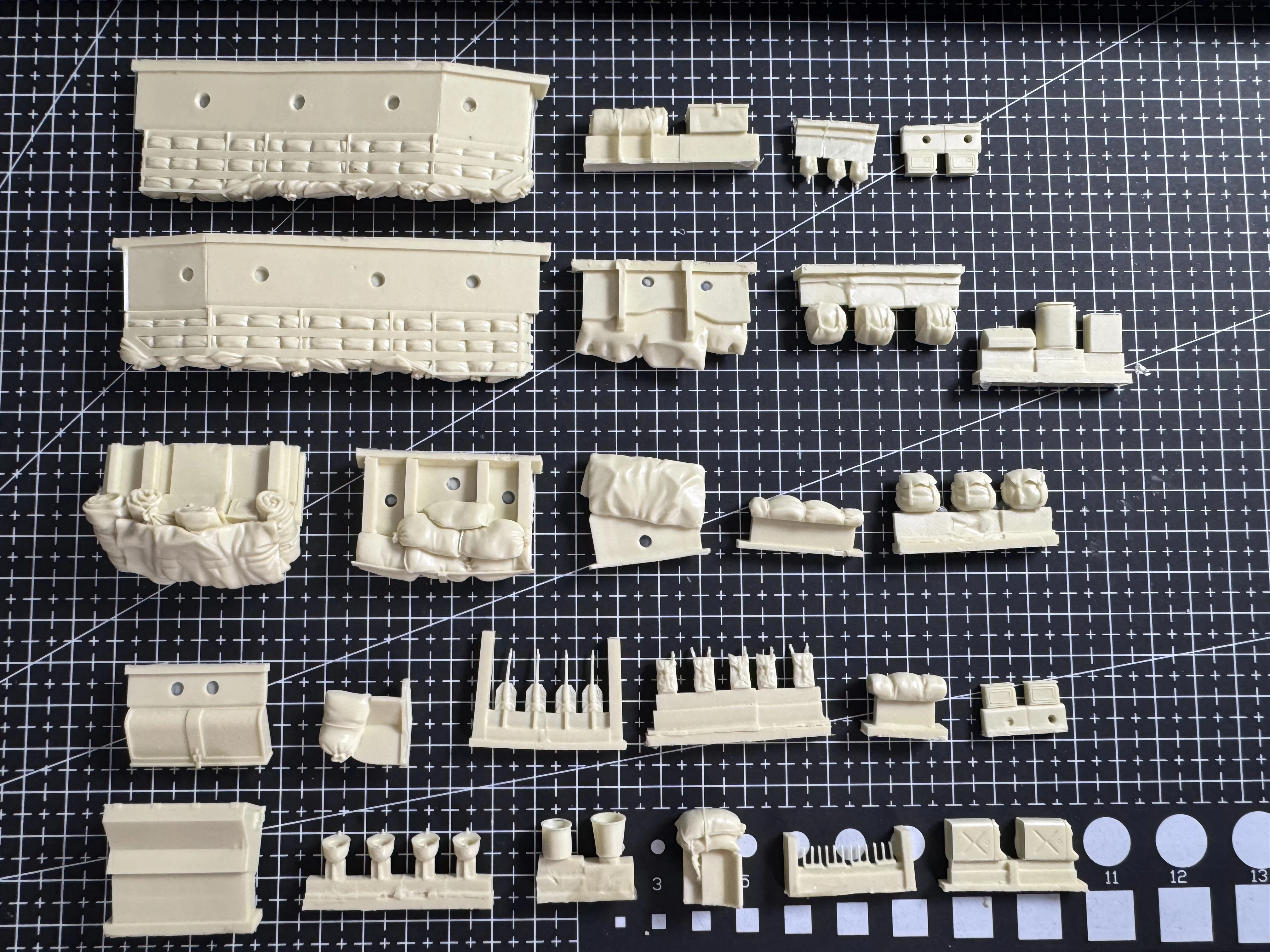 Precision Cast Resin Model Assembly Kit, 1/35 American M5A1 Stuart Light Tank Stockpile, Unpainted (excluding Vehicle) view 2