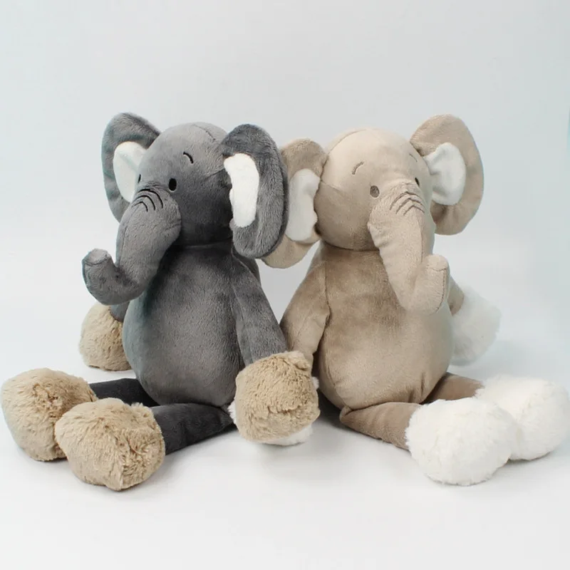 Everlove Two Color Cute Elephant Plush Toy Soft Stuffed Animal Home Room Decor Ornament Perfect Birthday Gift For Girlfriend