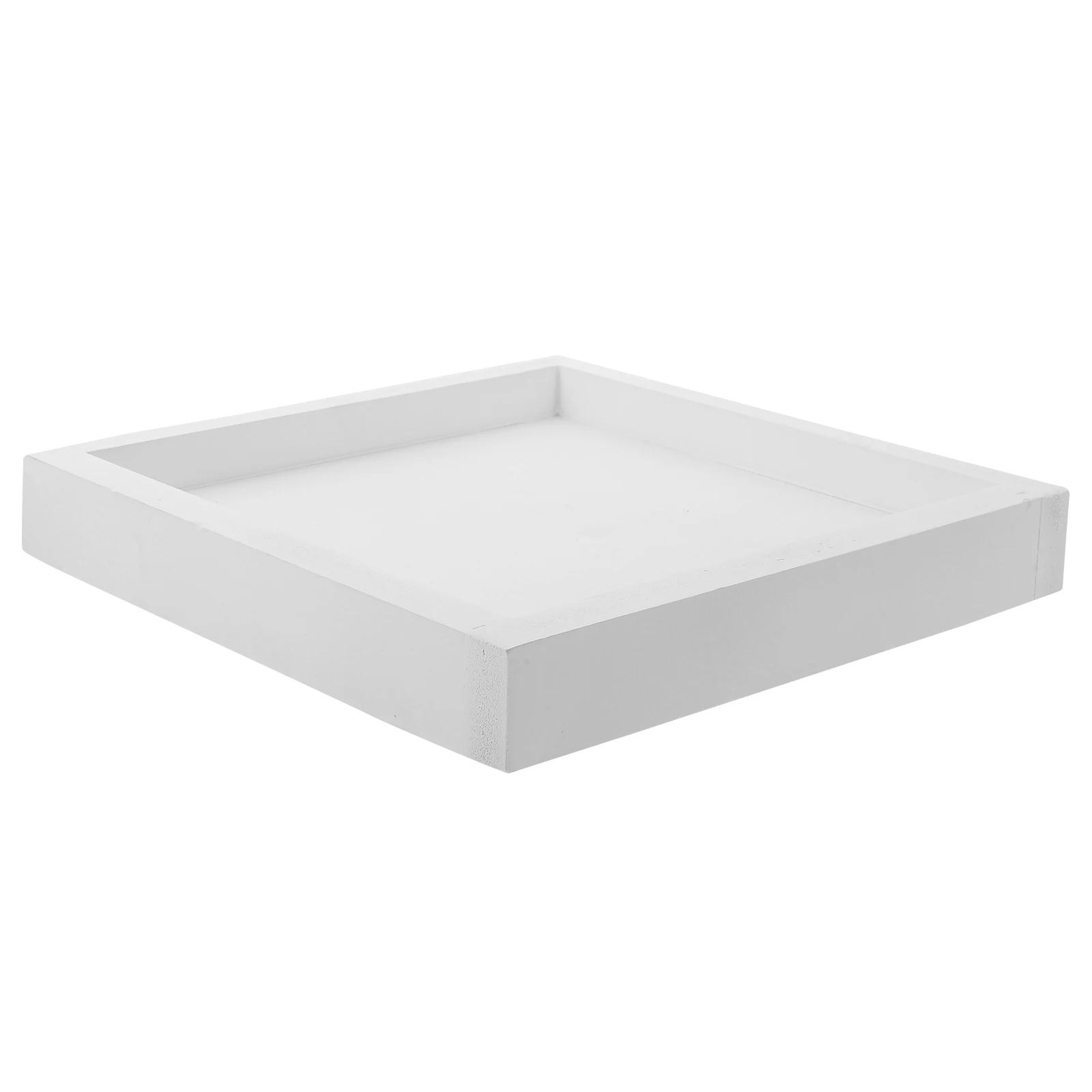 

Square Flowerpot Tray 20X20Cm Thickened Plastic Plants Tray Leakproof Potted Plate For Home Garden Balcony Indoor White