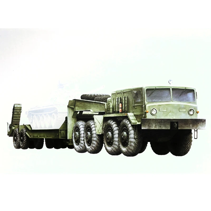 1:43 Scale Diecast Alloy MAZ537 Chmzap 5247G Multipurpose Truck Toys Cars Model Classics Adult Souvenir Collection Gifts Display