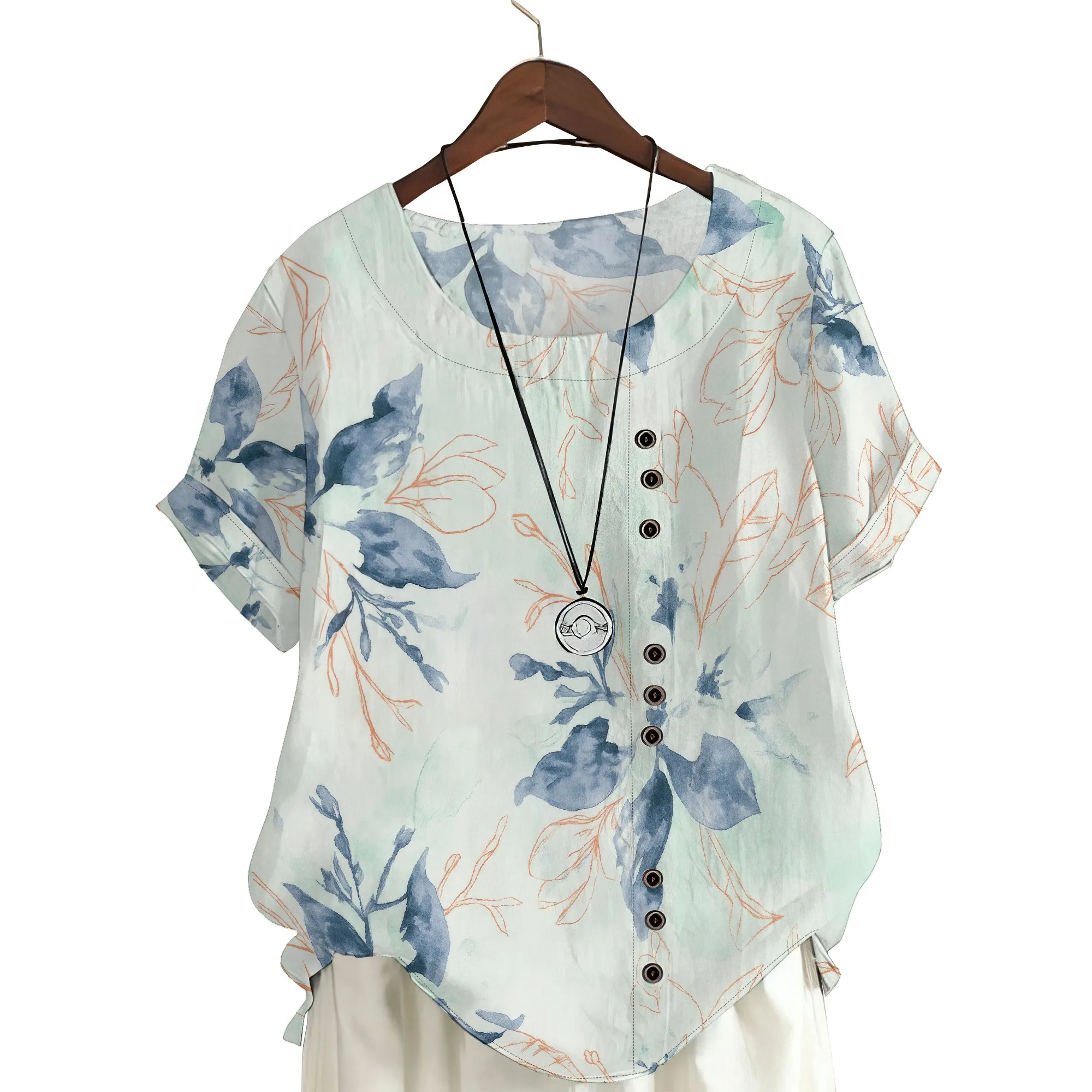 

Casual Short Sleeve T Shirt for Women Crewneck Oversized Tops Lightweight Soft