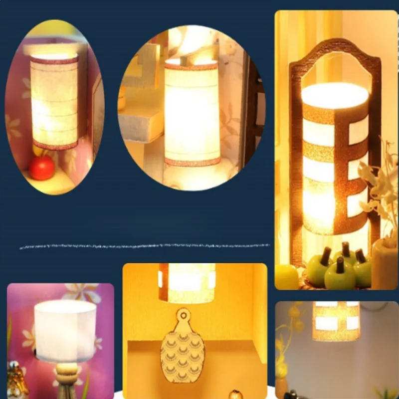 OUZEY اليابانية Zen Cottage DIY، فيلا خشبية ثلاثية الأبعاد، هدية تحت عنوان الخيزران والقيقب للمراهقين #4