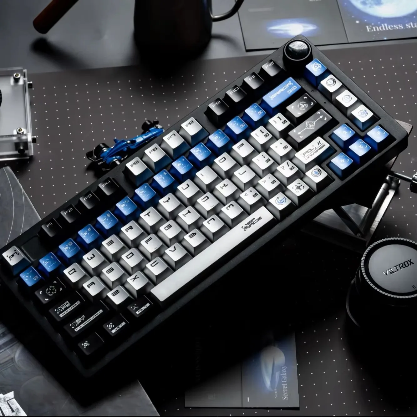 Multiverse metallic paint keycap Original height Full set of PBT material Five-sided sublimation recommended keyboard cap 68