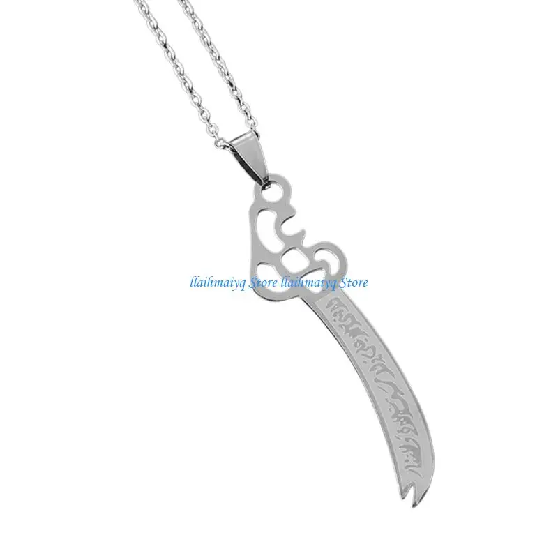 

573B Stylish Swords Designs Pendant Necklace 304 Stainless Steel Clavicle Chain Jewelry Perfect For Couples Matching