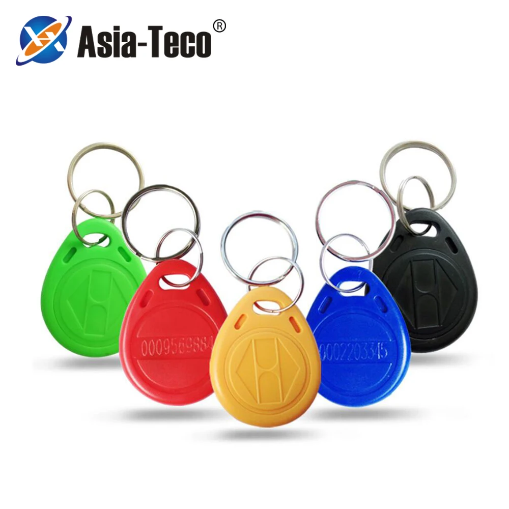 100pcs 125khz RFID Key Stickers Card Tag ID Keyfobs TK4100 Door Entry Access Control EM  Token Attendance Management Keychain