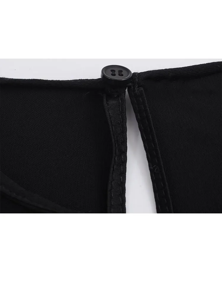 HH المرأة الموضة تنوعا طاقم الرقبة غير المتكافئة هيم الدانتيل البلوز قميص الإناث بسيطة أنيقة ضئيلة طويلة الأكمام الساتان الأعلى Mujer