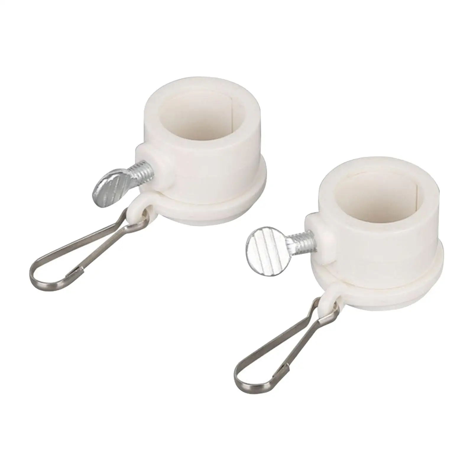Rotating Flag Pole Mounting Rings Plastic Anti-tangle Clip Kit for Flagpole Grommet Connection Tools