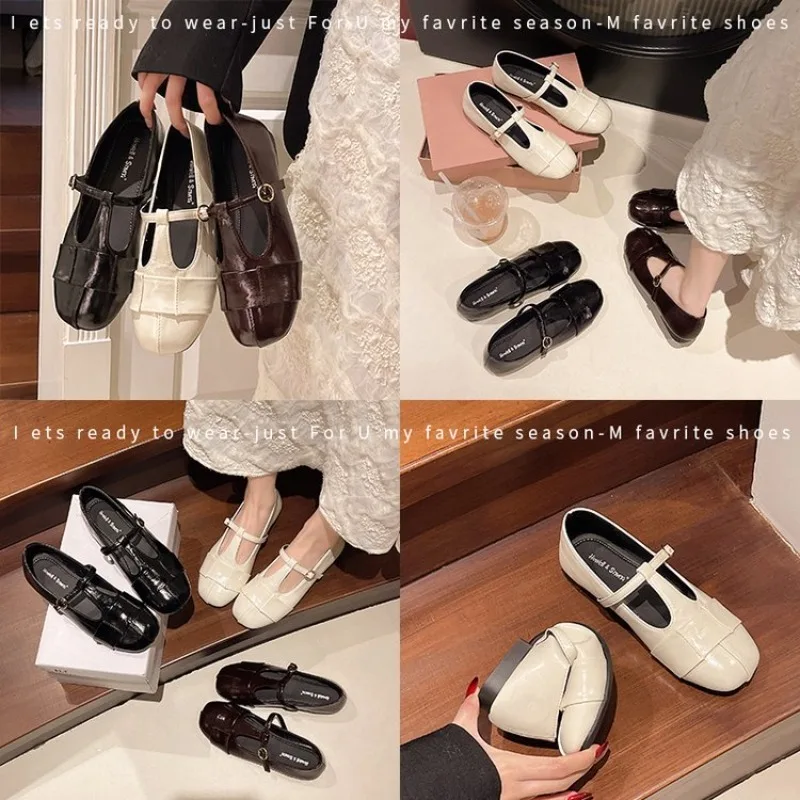 Mary Jane Shoes Buckle Single Shoes 2026 Spring New Korean Edition Soft-soled Flat-soled Shoes for Women view 3