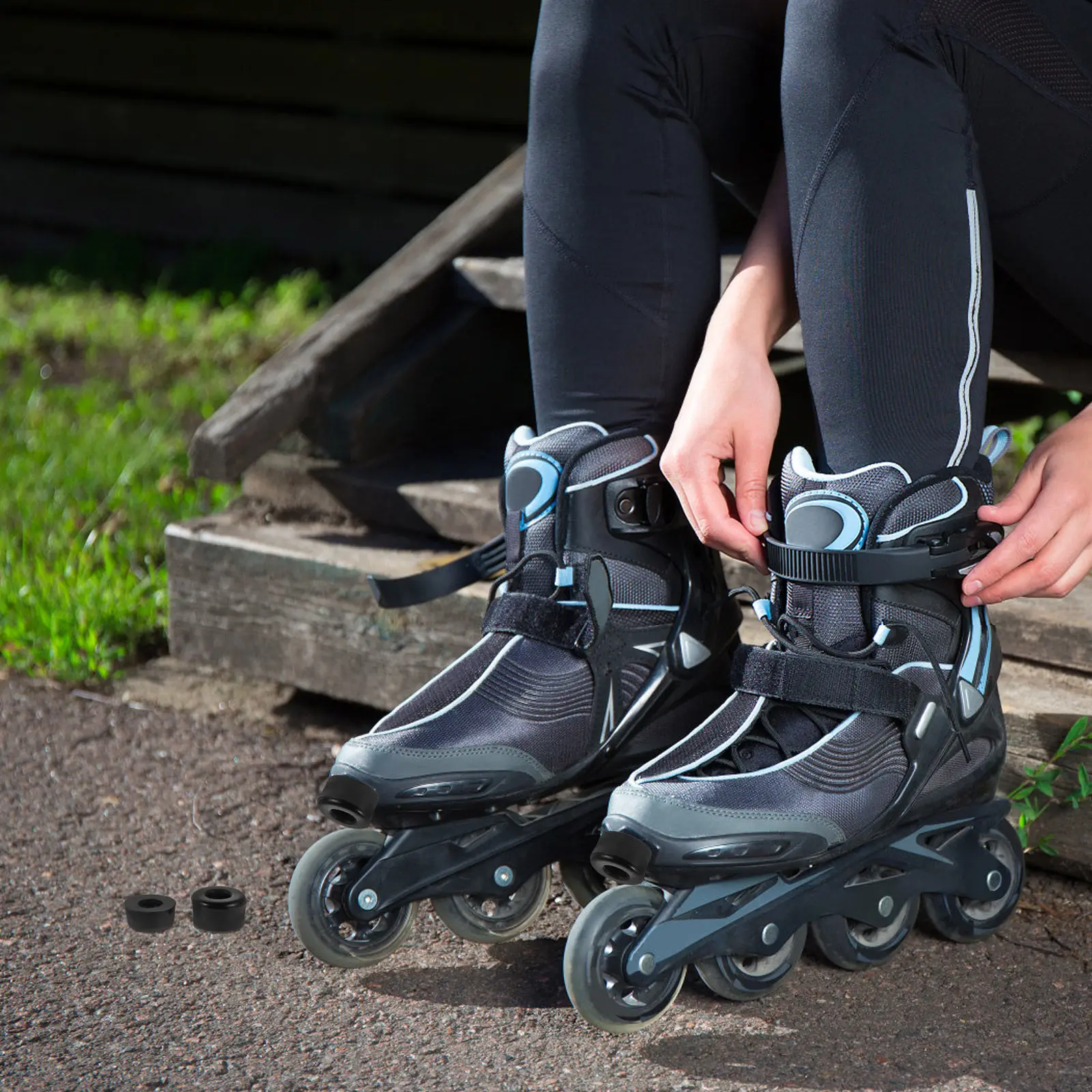 

10Pcs Skateboard Bushings Shockproof Cushions Shock Absorbing Skateboard Truck Replacement Longboard Roller Skate Accessories