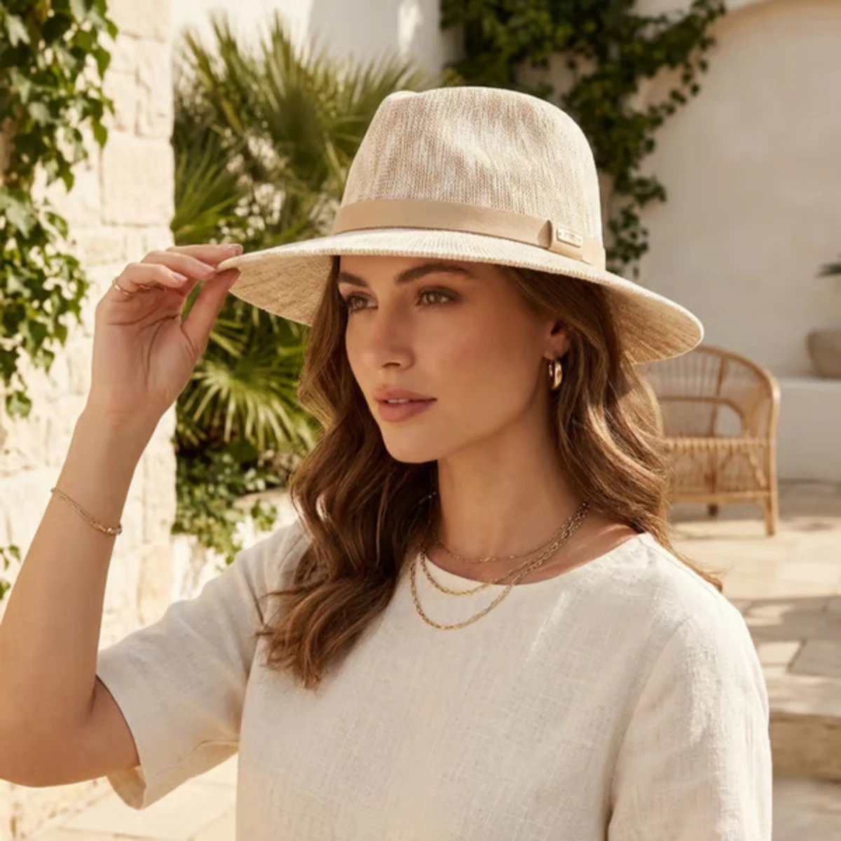 

Spring Special Packable Fedora Hat - Spring Summer Wide Brim Hat Unisex Stylish Travel-Friendly Accessory