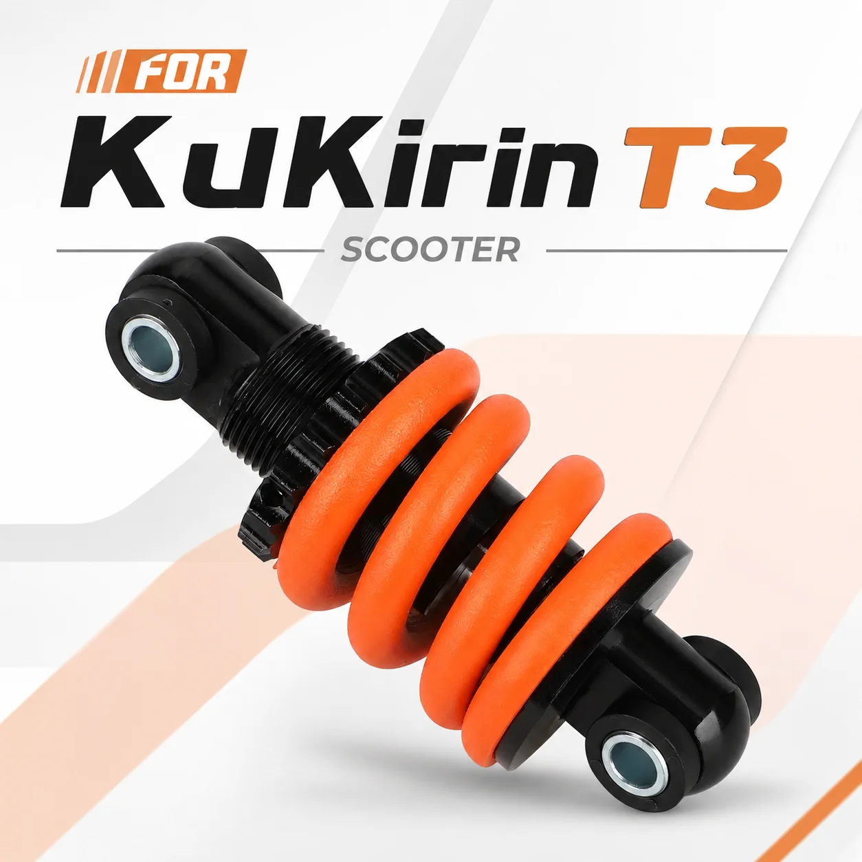 

For KuKirin T3 Scooter Heavy-Duty Adjustable Orange Coil Spring Shock Absorber Suspension Upgrade Accessory