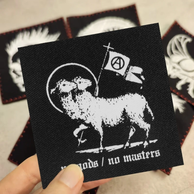 No Gods No Masters Print Patch, Tactical Morale Badge