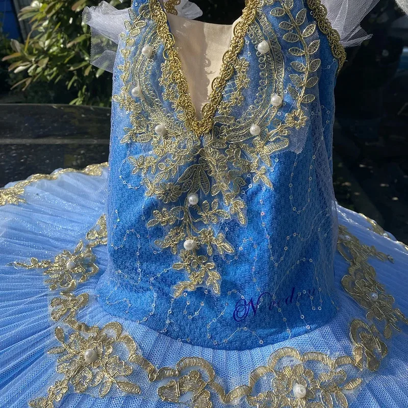

dd12Профессиональное платье для девочек, детский купальник-пачка, балетный костюм «Лебединое озеро», синяя балерина, танцевальный костюм