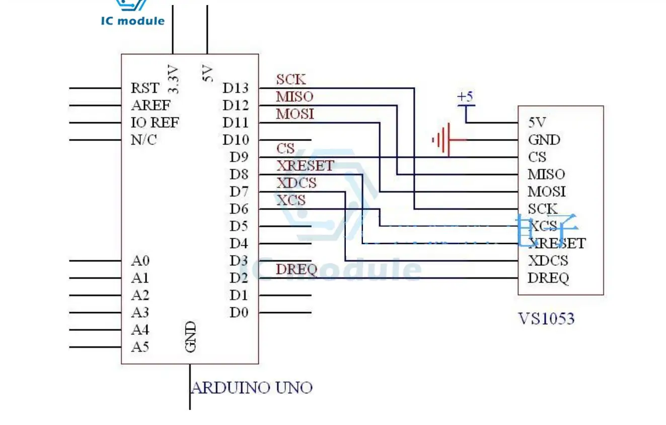 Imagem -06 - Módulo de Gravação em Tempo Real com Slot para Cartão sd Saída Arduino Stereo e Mic Port 5v Ams1117 Kit Faça Você Mesmo Vs1053 Mp3 Vs1053b