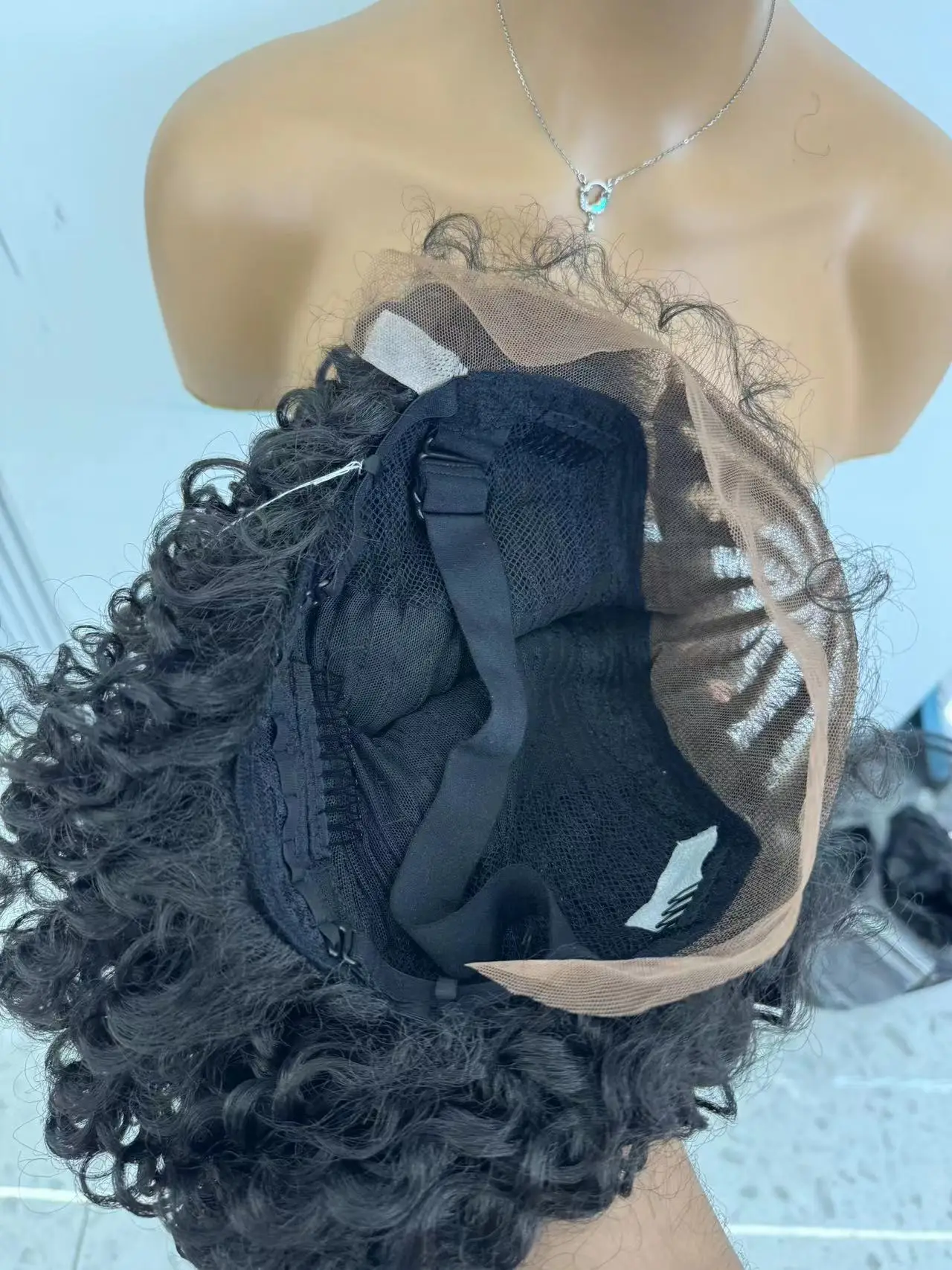 HZ Frontal Cornrow trenzado 16 pulgadas rizado Bob 13*4 peluca con malla Frontal sintética nudo superior cinta trenzada moño pelucas trenzadas