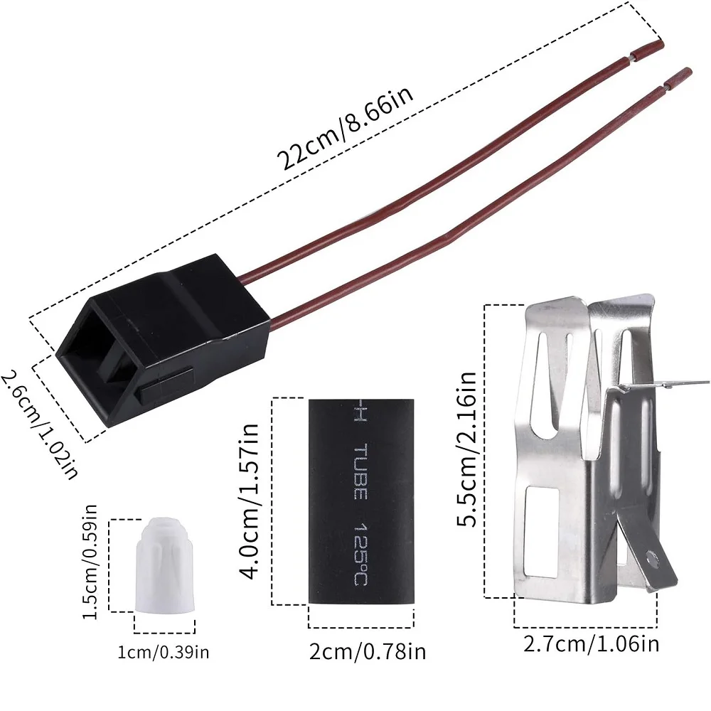 330031 Range Burner Receptacle Kit for Whirlpool Kenmore Microwave Oven Combo AP3075808 814399 5303935058 5301167733 WB17X210