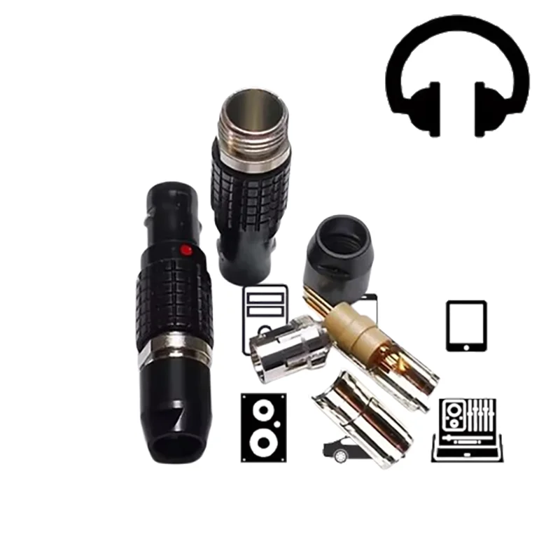 

Matte Black Gold-Plated Replacement Connector Pins for Focal Utopia & Big Utopia Headphone Cable Repair