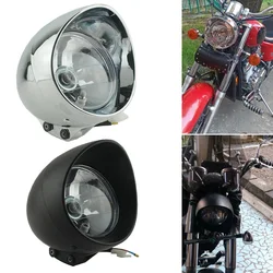 Universal Retro Motorcycle Headlight High/Low Beam Head Lamp Cruiser Cafe Racer For Harley Honda Yamaha Suzuki Kawasaki