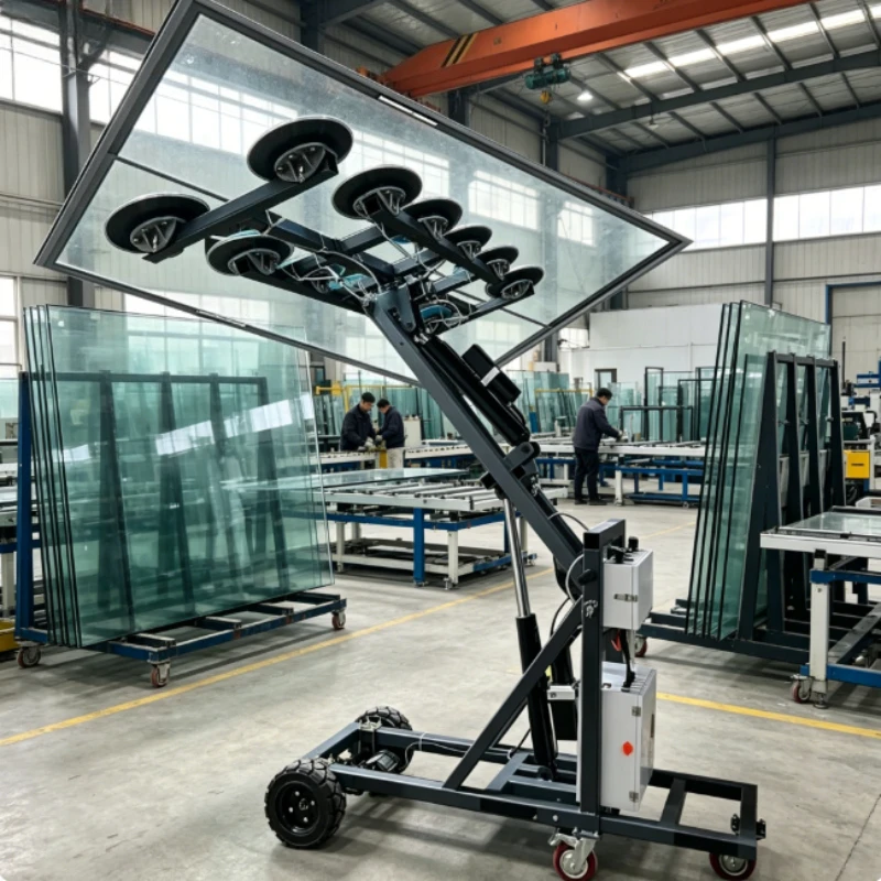 Customized Portable 300kg 400kg 500kg Safe Load Electric Glass Lifter Vacuum Glass Lifting Machine