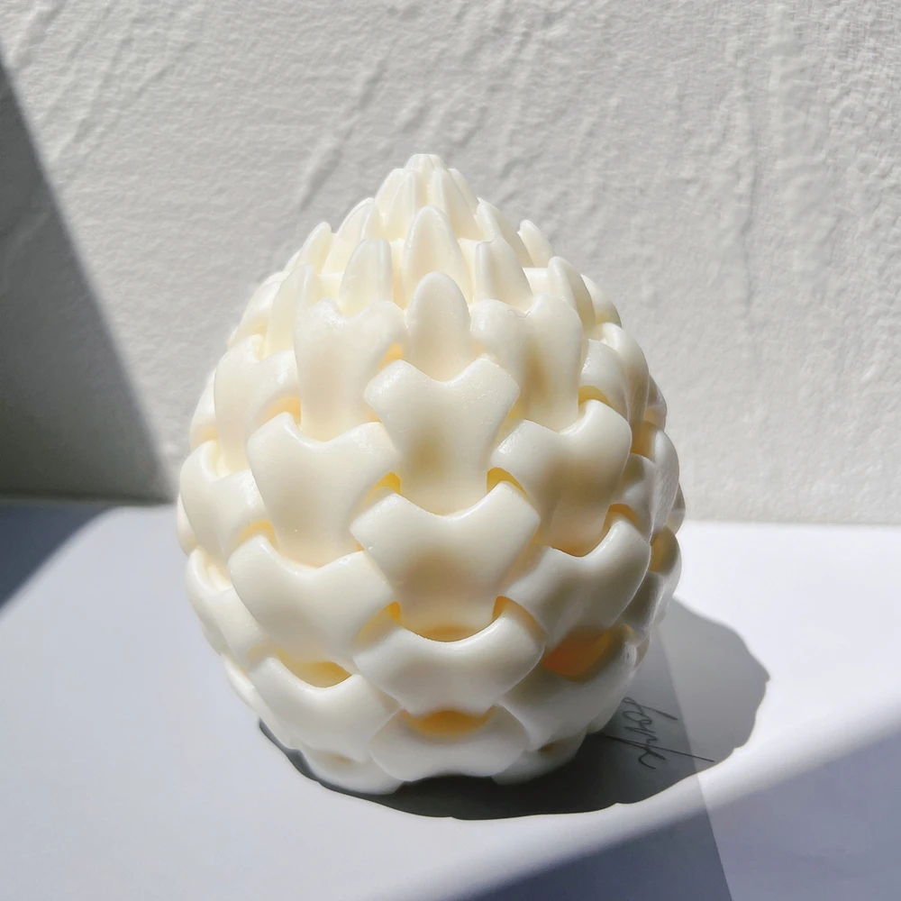 Unique Flower Modern Soy Wax Swirl Spiral Candles Molds Foliage Bud Candle Silicone Mold Home Decor Gift