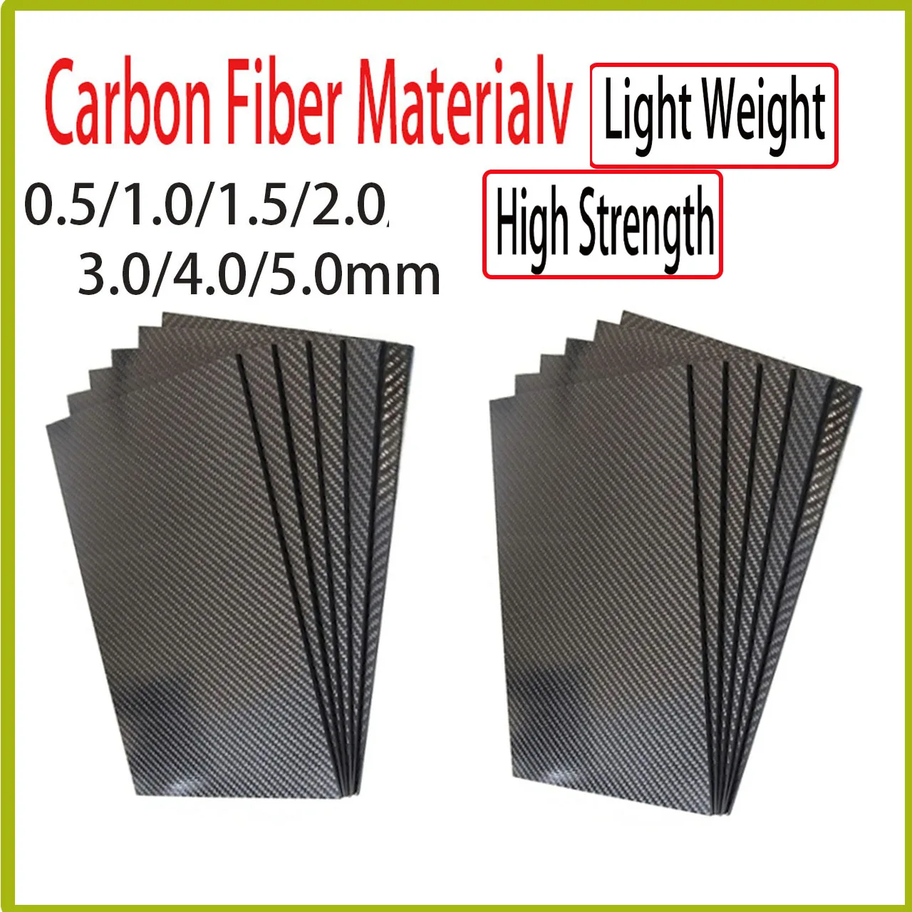 

Carbon Fiber Board 3K 400x200mm Carbon Board Thick Carbon Fiber Material for RC drones/toys/various models