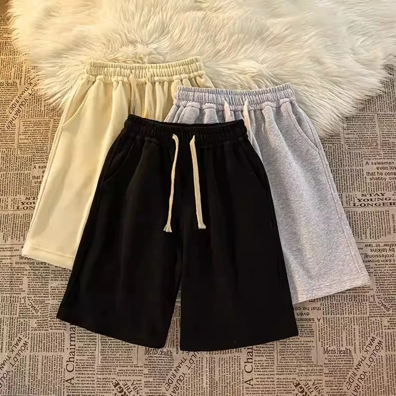 

Summer Large Size Retro Men's orts Loose Couple Pants American Sle Five-Point Sports orts Hong Kong Sle Casual orts