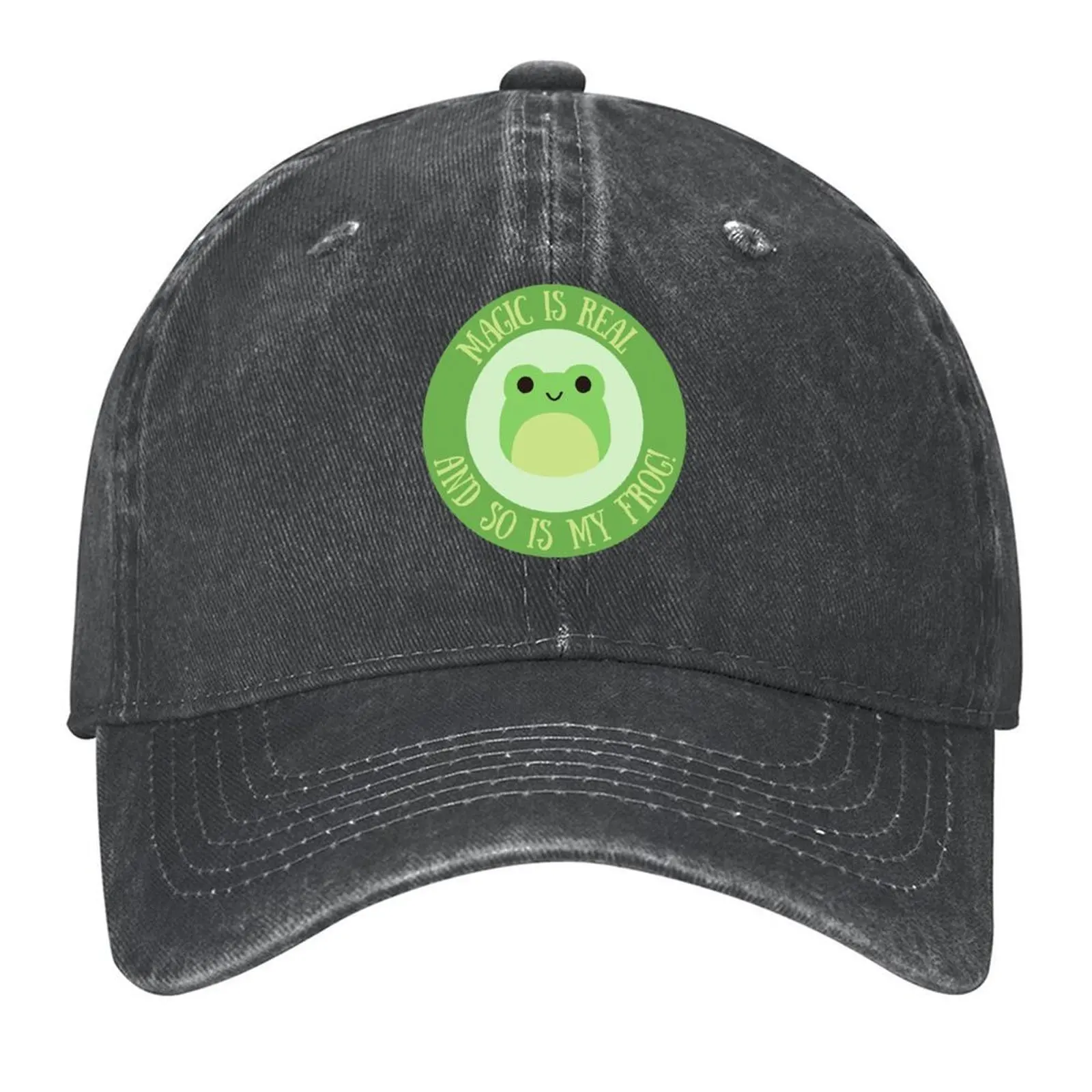 

Magic is real and so is my frog! - Fantasy High Baseball Cap Rugby sun caps Cosplay Women Men's
