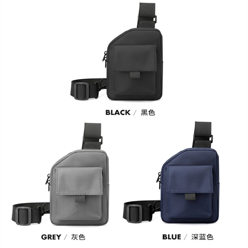 Mens Shoulder Bag Nylon Luxury Fashion Men Chest Bag Man Sling Crossbody Bag for Male 2023 New Casual Handbag Travel Phone Bags