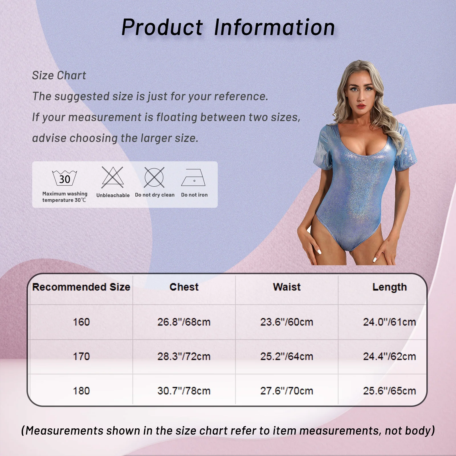 Womens Sexy Clubwear Metallic Short Sleeve Bodysuit U Neck Open Back Leotard for Gymnastic Dance Bodybuilding Exercises