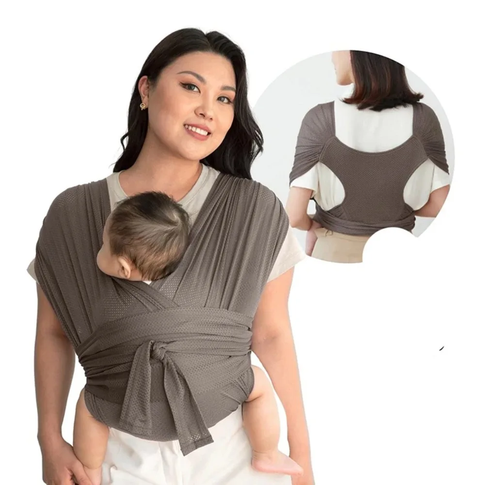 

Newborn Front Holding Baby Wrap Carrier Cotton Infant Kangaroo Bag Infant Backpacks Horizontal Holding Type Mesh