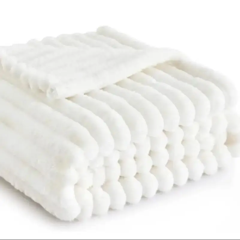 

Ультрамягкое фланелевое одеяло, легкое, теплое, уютное всесезонное декоративное полосатое одеяло для кровати, дивана, домашнего декора