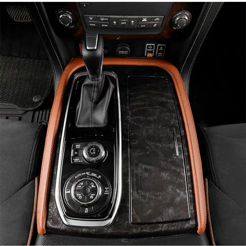 Car Radio For Nissan Patrol 2016-2021 Saddle Console Carplay Touch Screen AC Air Conditioning Vents Center Console Panel