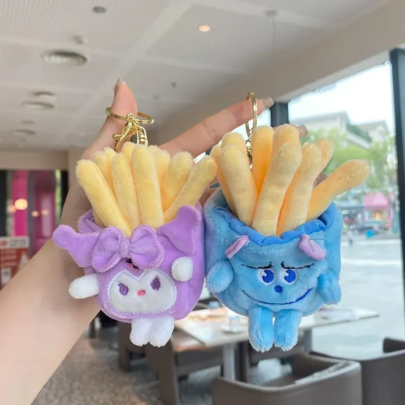 Sanrio Chips Plush Pendant Student School Bag Decoration Pendant Interesting Pendant Children Daily Party Surprise Gift