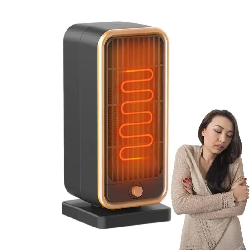 Desktop Electric Heater Small Space Heater For Desk 500W PTC Ceramic Smart Thermostat And Silent Operation Heater Quick Heat