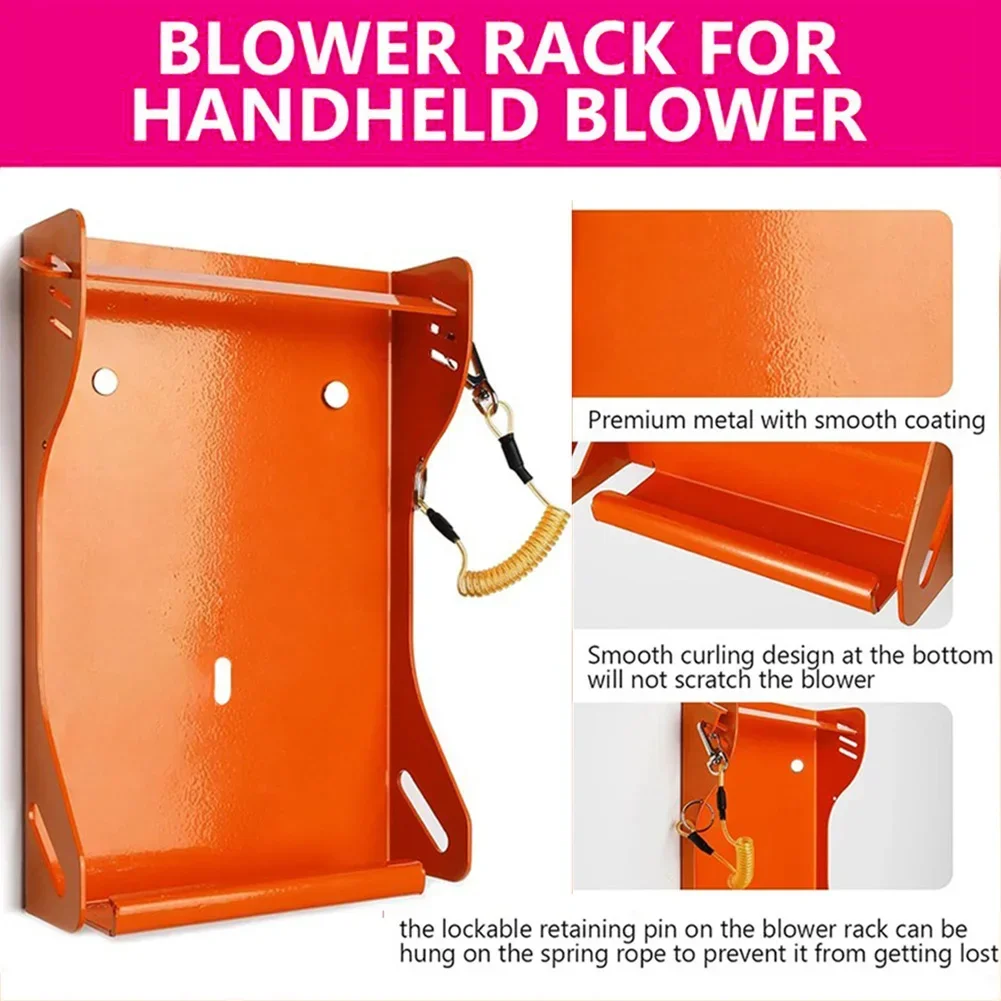 Blower Holder For BG50 Blower Rack Outdoor Use Garage Organization Crafted From Metal Material Long-lasting Performance