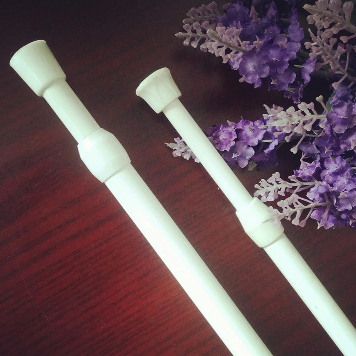 

5 pcs Adjustable Shower Curtain Rod 30-50Cm White Extendable Tension Pole For Bathroom Metal Shower Bar Corrosion