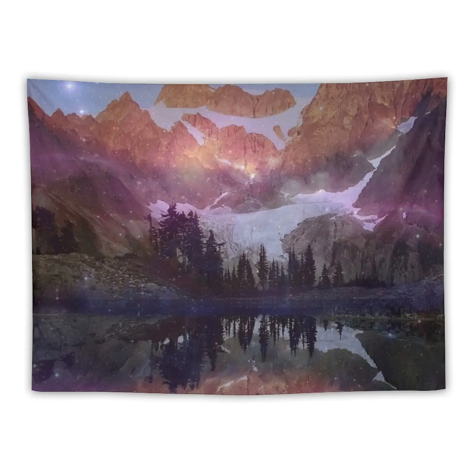 

Mountains in Space Tapestry Wall Hanging Wall Anime Decor Tapestry