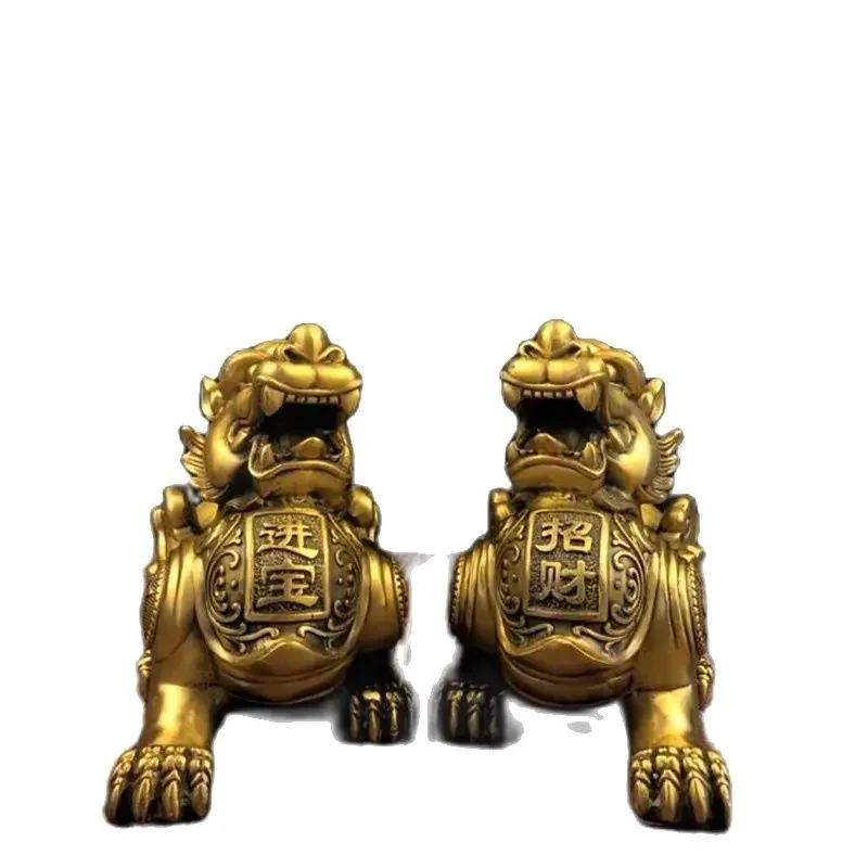 Wholesale Precision Brass Pixiu Home Furnishings Living Room Decoration Brass Inbao Feitian Pixiu Caifu Pixiu Decoration