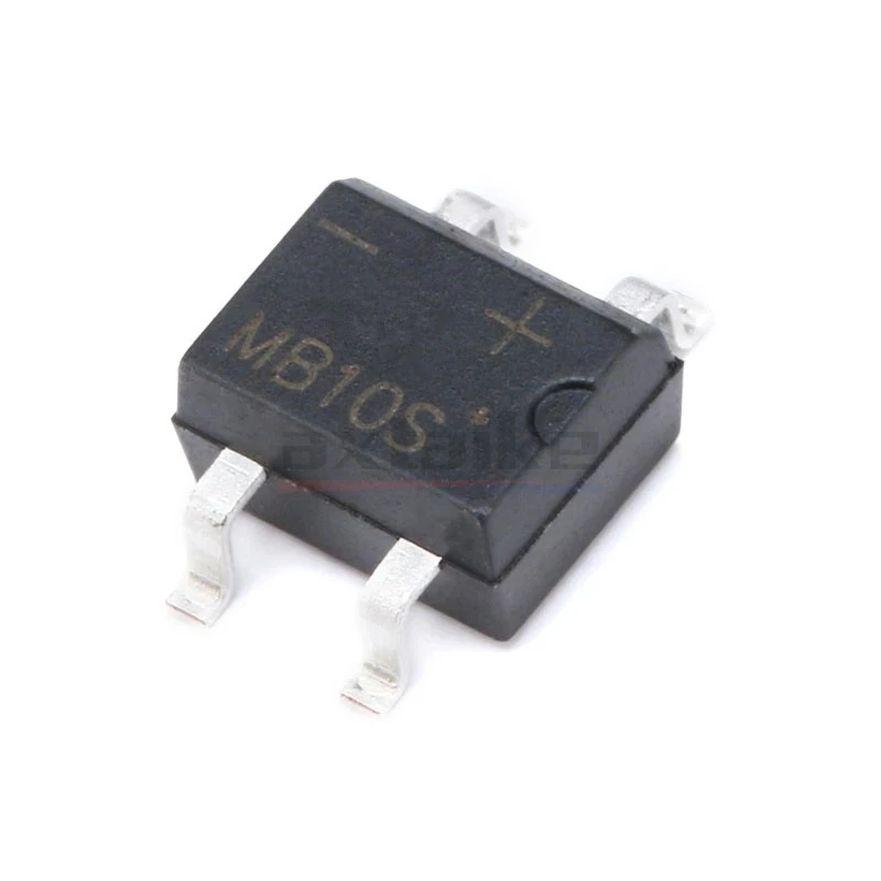 50PCS MB6S MB10S MB6F MB10F MB6 MB10 1A 600V 1000V 1KV SMD-4 Bridge Rectifier Single-phase Glass Passivation Rectifier SMT MBS