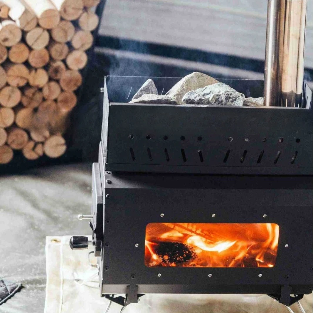 Sauna stove, wood stove, grilled chicken, barbecue, barbecue stove