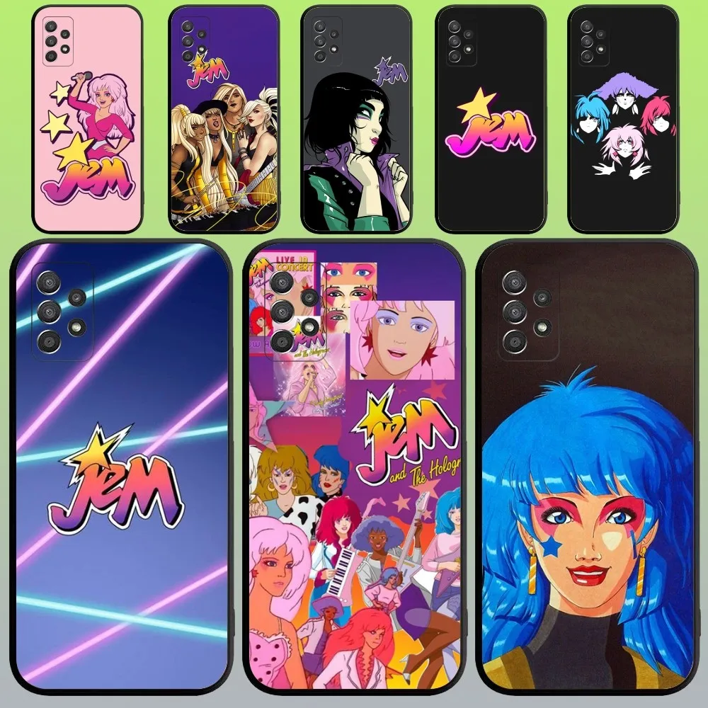 Jem And The Holograms Phone Case For Samsung Galaxy A20,A21s,A22,A31,A32,A52,A53,A72,73,A80,A91 Soft Black Cover