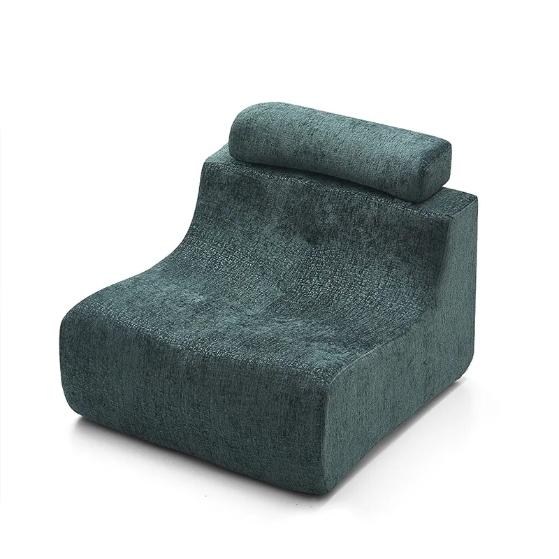

Full sponge compression sofa single folding living room balcony chair lazy fabric