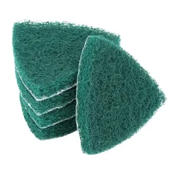 5pcs Triangle Scouring Pad Polishing Pad Self Adhesive Plate Grinding Machine Accessories 13mm Nylon Pad