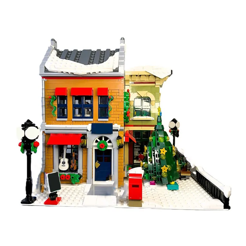 Blocs de construction modulaires alternatifs pour rues principales de vacances MOC, 2534 pièces, assemblage créatif, affichage de collection, coffret cadeau